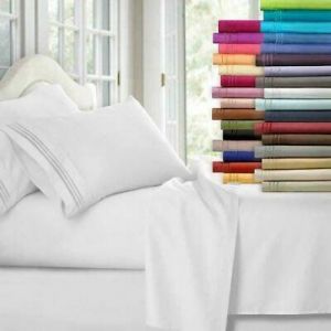 Stori עיצוב הבית Egyptian Comfort 1800 Count 4 Piece Bed Sheet Set Deep Pocket Bed Sheets