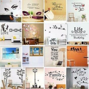 Stori עיצוב הבית Vinyl Home Room Decor Art Quote Wall Decal Stickers Bedroom Removable Mural DIY